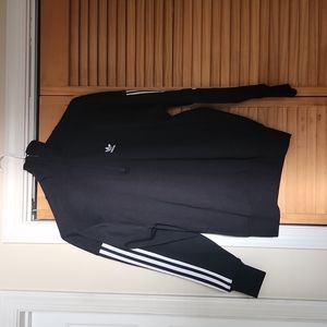 Adidas sweater NWT black with high neck zip up